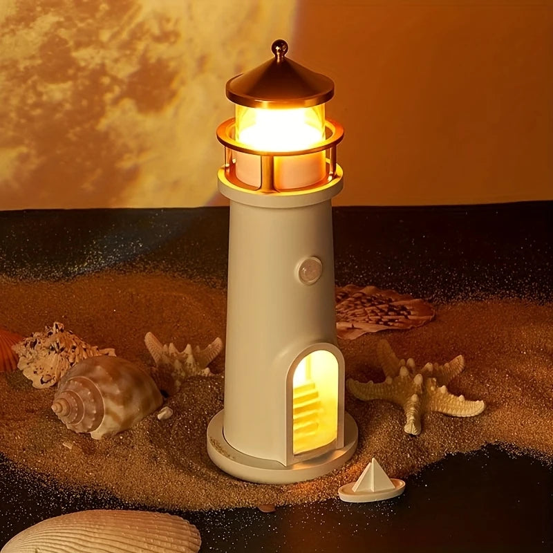 Lampara Faro, proyector de luna y parlante Todo en 1!