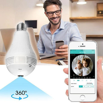 Camara De Seguridad Wifi Tipo Bombillo