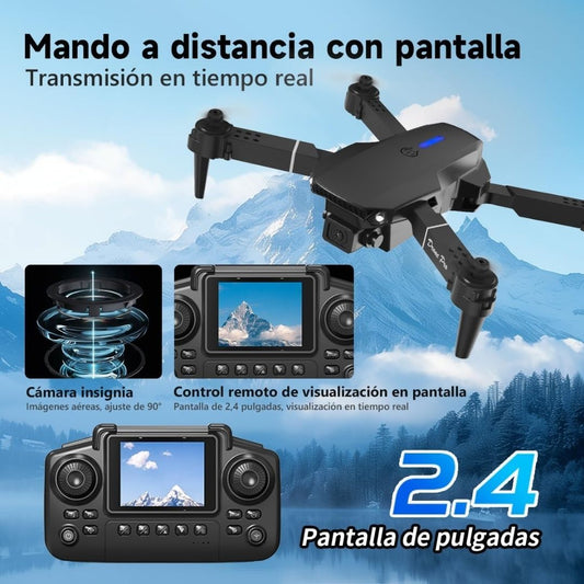 DRONE E88 PRO MAX CON PANTALLA INTEGRADA