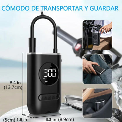 Compresor Recargable NeumaTech 4 en 1
