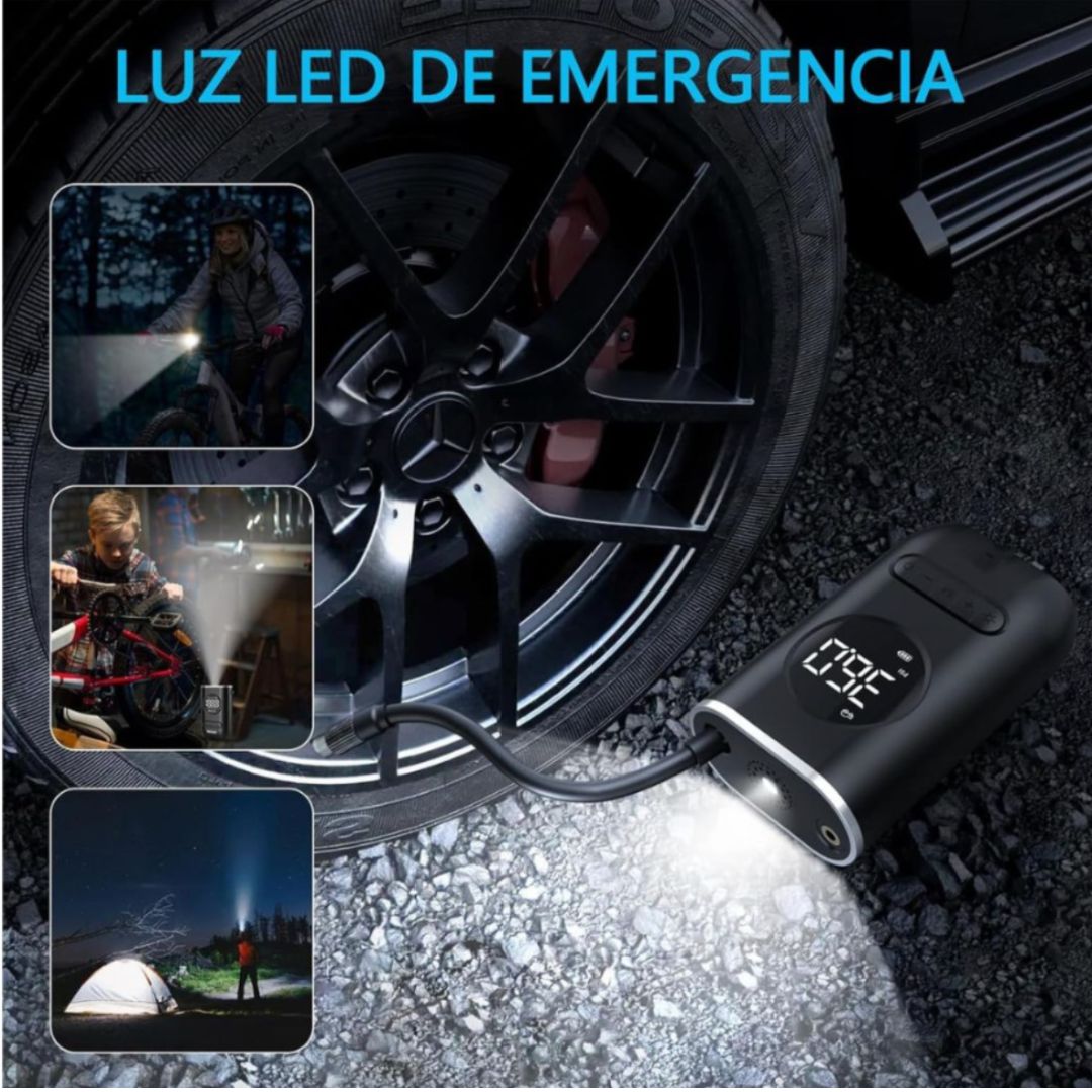 Compresor Recargable NeumaTech 4 en 1