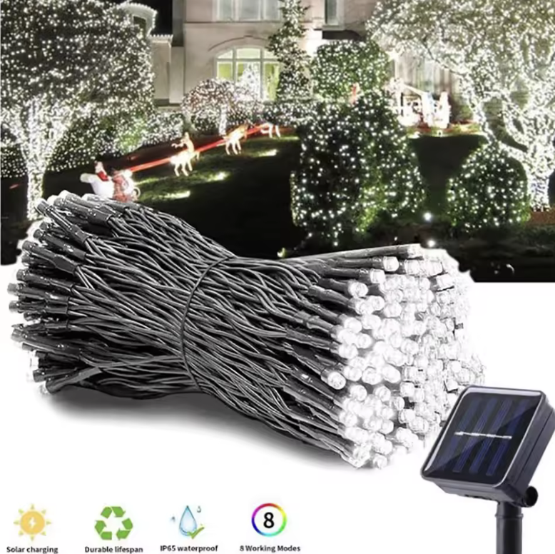 Luces de Navidad Energía Solar Eco 200 Led (20 Metros)